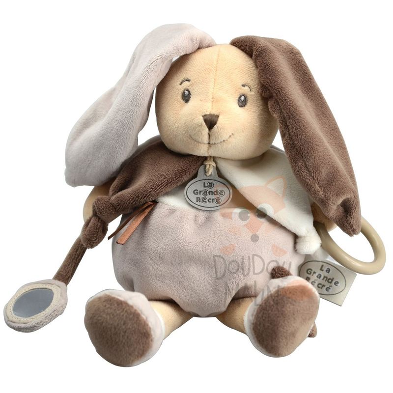  grande récré activity doll rabbit brown grey 